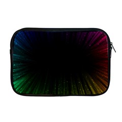 Colorful Light Ray Border Animation Loop Rainbow Motion Background Space Apple Macbook Pro 17  Zipper Case by Mariart