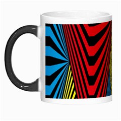 Door Pattern Line Abstract Illustration Waves Wave Chevron Red Blue Yellow Black Morph Mugs by Mariart