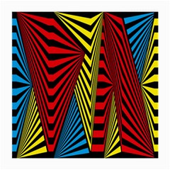 Door Pattern Line Abstract Illustration Waves Wave Chevron Red Blue Yellow Black Medium Glasses Cloth by Mariart