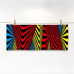 Door Pattern Line Abstract Illustration Waves Wave Chevron Red Blue Yellow Black Cosmetic Storage Cases