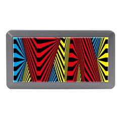 Door Pattern Line Abstract Illustration Waves Wave Chevron Red Blue Yellow Black Memory Card Reader (mini) by Mariart