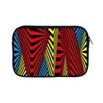 Door Pattern Line Abstract Illustration Waves Wave Chevron Red Blue Yellow Black Apple iPad Mini Zipper Cases Front