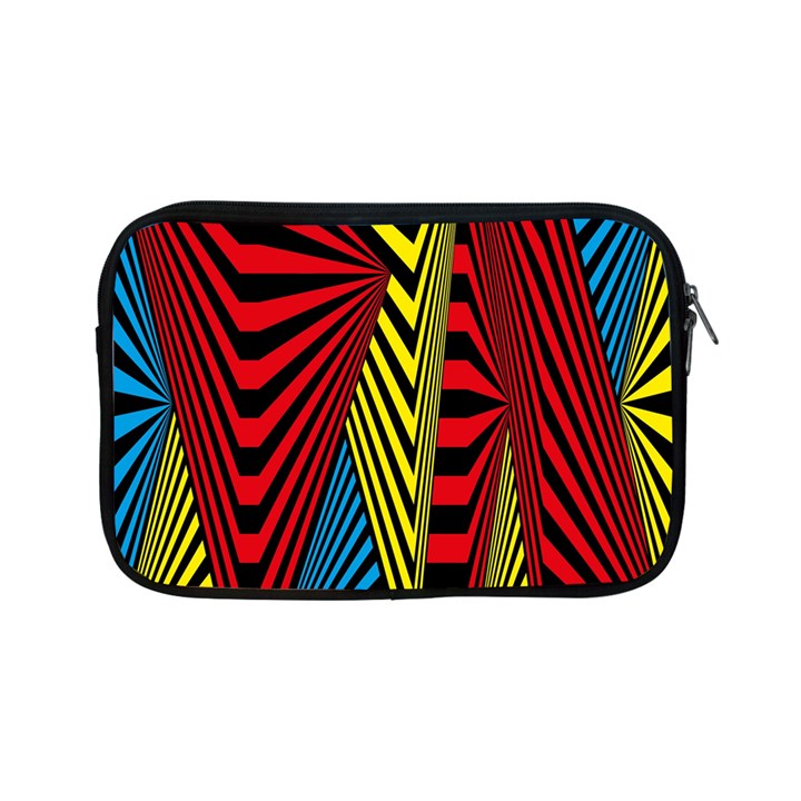 Door Pattern Line Abstract Illustration Waves Wave Chevron Red Blue Yellow Black Apple iPad Mini Zipper Cases