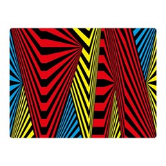 Door Pattern Line Abstract Illustration Waves Wave Chevron Red Blue Yellow Black Double Sided Flano Blanket (mini)  by Mariart