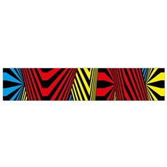 Door Pattern Line Abstract Illustration Waves Wave Chevron Red Blue Yellow Black Flano Scarf (small) by Mariart