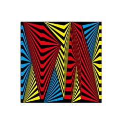 Door Pattern Line Abstract Illustration Waves Wave Chevron Red Blue Yellow Black Satin Bandana Scarf by Mariart