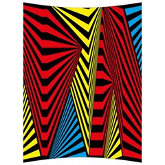 Door Pattern Line Abstract Illustration Waves Wave Chevron Red Blue Yellow Black Back Support Cushion by Mariart