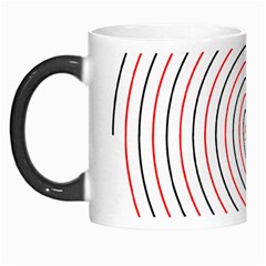 Double Line Spiral Spines Red Black Circle Morph Mugs by Mariart