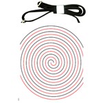 Double Line Spiral Spines Red Black Circle Shoulder Sling Bags Front