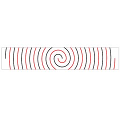 Double Line Spiral Spines Red Black Circle Flano Scarf (large) by Mariart