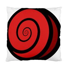 Double Spiral Thick Lines Black Red Standard Cushion Case (two Sides)