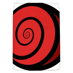 Double Spiral Thick Lines Black Red Flap Covers (l)  by Mariart