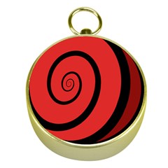 Double Spiral Thick Lines Black Red Gold Compasses by Mariart