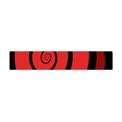 Double Spiral Thick Lines Black Red Flano Scarf (mini) by Mariart