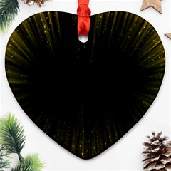 Colorful Light Ray Border Animation Loop Yellow Ornament (heart)