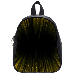 Colorful Light Ray Border Animation Loop Yellow School Bag (small) by Mariart