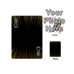 Colorful Light Ray Border Animation Loop Yellow Playing Cards 54 (mini) 