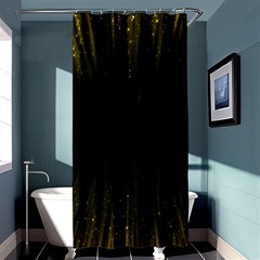 Colorful Light Ray Border Animation Loop Yellow Shower Curtain 36  X 72  (stall)  by Mariart