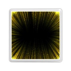 Colorful Light Ray Border Animation Loop Yellow Memory Card Reader (square)  by Mariart