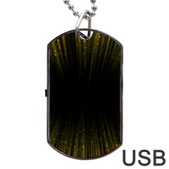 Colorful Light Ray Border Animation Loop Yellow Dog Tag Usb Flash (two Sides) by Mariart