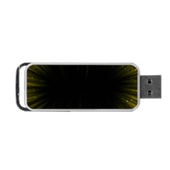 Colorful Light Ray Border Animation Loop Yellow Portable Usb Flash (one Side) by Mariart