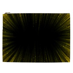 Colorful Light Ray Border Animation Loop Yellow Cosmetic Bag (xxl)  by Mariart