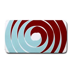 Double Spiral Thick Lines Blue Red Medium Bar Mats by Mariart