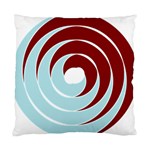 Double Spiral Thick Lines Blue Red Standard Cushion Case (One Side) Front