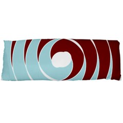 Double Spiral Thick Lines Blue Red Body Pillow Case Dakimakura (two Sides)