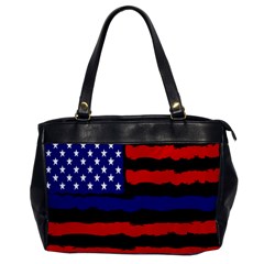 Flag American Line Star Red Blue White Black Beauty Office Handbags