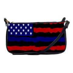 Flag American Line Star Red Blue White Black Beauty Shoulder Clutch Bags