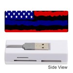 Flag American Line Star Red Blue White Black Beauty Memory Card Reader (Stick)  Front