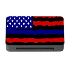 Flag American Line Star Red Blue White Black Beauty Memory Card Reader With Cf by Mariart