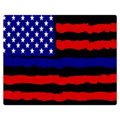 Flag American Line Star Red Blue White Black Beauty Double Sided Flano Blanket (medium) 