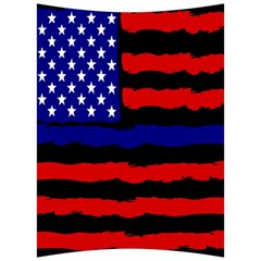 Flag American Line Star Red Blue White Black Beauty Back Support Cushion by Mariart