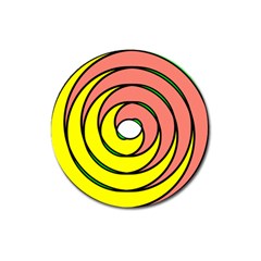 Double Spiral Thick Lines Circle Magnet 3  (round) by Mariart