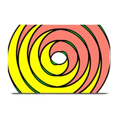 Double Spiral Thick Lines Circle Plate Mats by Mariart