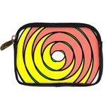 Double Spiral Thick Lines Circle Digital Camera Cases Front