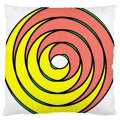 Double Spiral Thick Lines Circle Standard Flano Cushion Case (two Sides) by Mariart