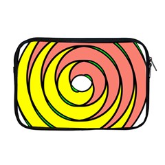 Double Spiral Thick Lines Circle Apple Macbook Pro 17  Zipper Case by Mariart