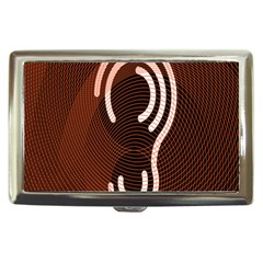 Fan Line Chevron Wave Brown Cigarette Money Cases