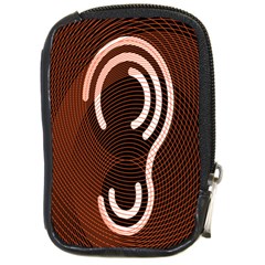 Fan Line Chevron Wave Brown Compact Camera Cases by Mariart