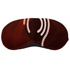 Fan Line Chevron Wave Brown Sleeping Masks by Mariart