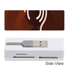 Fan Line Chevron Wave Brown Memory Card Reader (stick)  by Mariart