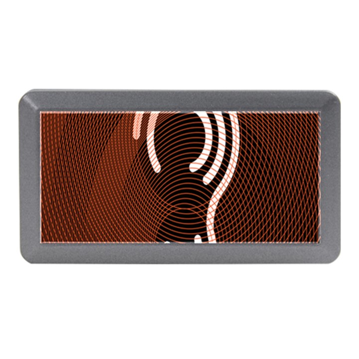 Fan Line Chevron Wave Brown Memory Card Reader (Mini)