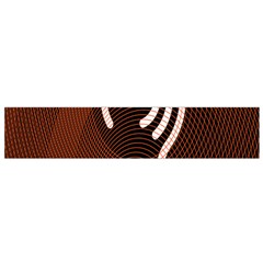 Fan Line Chevron Wave Brown Flano Scarf (small) by Mariart