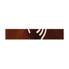 Fan Line Chevron Wave Brown Flano Scarf (mini) by Mariart