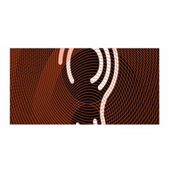 Fan Line Chevron Wave Brown Satin Wrap by Mariart