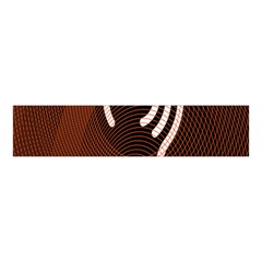 Fan Line Chevron Wave Brown Velvet Scrunchie by Mariart