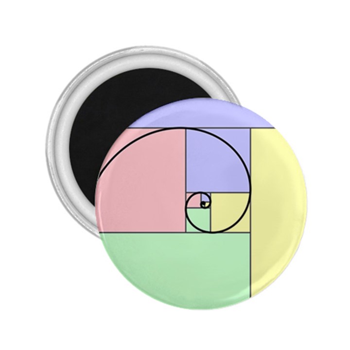 Golden Spiral Logarithmic Color 2.25  Magnets